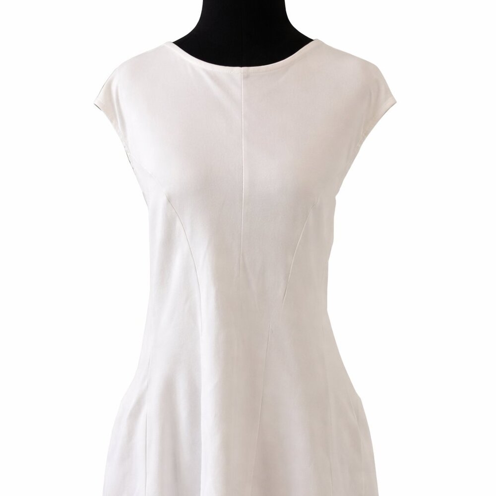 New York & Company Pink & White Colorblock Dress – Size L